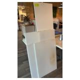 Five large cutting boards and assorted sizes