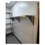 SS WALL SHELF 72X16
