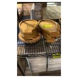 16 wood platters assorted