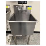 21" SS KITCHEN PREP SINK W/HD FAUCET