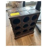 Antique looking wine rack