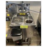 Perlick 14 inch sink dipping cabinet and glass