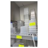 44 pieces of assorted plastic and cambro style