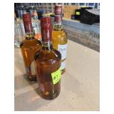 Three assorted bottles