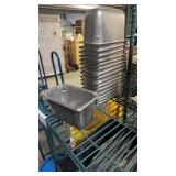 16 small stainless steel inserts 7ï¿½ x 4ï¿½ x 4ï¿½