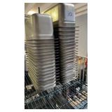 37 stainless steel inserts 7ï¿½ x 13ï¿½ x 6ï¿½ deep