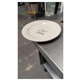 235 white round 9 inch plates Delco Atlantic