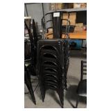 8  metal outdoor stacking chairs
