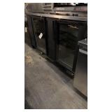 True double glass door under bar cooler model TBB
