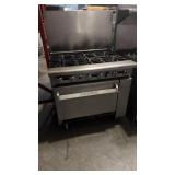 Imperial six burner range with oven