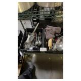 Two bus buckets full of assorted kitchen