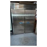 True two door stainless steel roll in