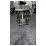 Stainless steel table 21 x 20 with slide racks