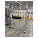 ROLLING WIRE SHELVING UNIT