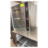 Stainless steel table on casters with stainless