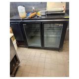 TRUE 60" BACK BAR COOLER WITH MARBLE TOP AND