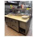TRUE 68" RAISED RAIL COOLER WITH 4 DRAWERS