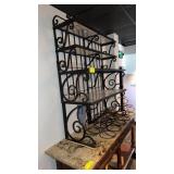 Iron shelving unit with four shelves 50 inches