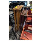 Four assorted tray stands