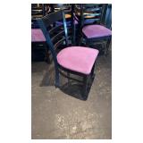 42 Wood restaurant chairs with cushion seat