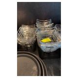 25 Square metal wire bread baskets