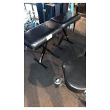 Two folding musician stools