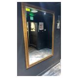 Large mirror with wood frame 46 x 64