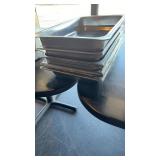 6 assorted depth Hotel pans