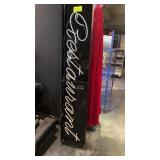 Restaurant neon,, one cracked tube