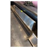 Stainless steel wall shelf 84 inches long