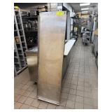 S/S WALL SHELF WITH POT RACK 60"