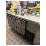 TRUE RAISED RAIL COOLER, 2 DRAWERS, 1 DOOR