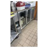 True three door back bar cooler 6 foot