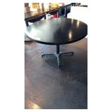 Wood top dining table 51 inches round