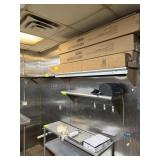 STAINLESS STEEL WALL SHELF, 8 FOOT