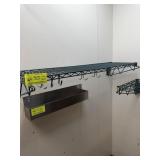 GREEN COATED METRO WALL SHELF 48X14