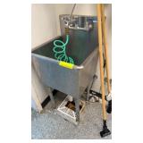 20 inch single compartment prep sink with heavy