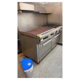 South Bend double oven with four burners and 36