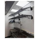 5 METRO STYLE WALL MOUNT SHELVES, 24 X 48
