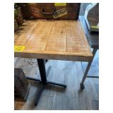 3 WOOD TOP HIGH TOP TABLES 30 X 30