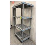 36 inch long by 24 inches plastic shelving unit