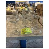 21 bowl style champagne glasses