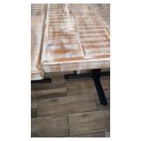 Eight dining room tables wood top 36 x 36 with
