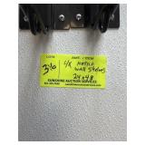 4 METRO STYLE WALL MOUNT SHELVES, 24 X 48