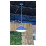 Five blue metal hanging Dome pictures long pole