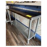 Stainless steel work table with under shelf 60