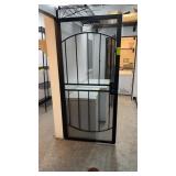 Security style metal screen door with deadbolt