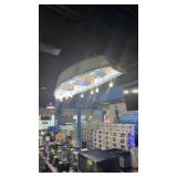 Wood canoe style boat light fixture/chandelier