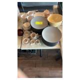 72 assorted plates bowls and cups