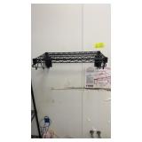 Two metro style wall shelves 14 x 24 coated, with